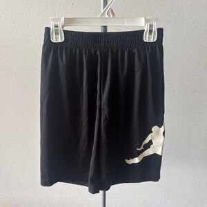 Jordan Black Mesh Shorts with White Jumpman Accent